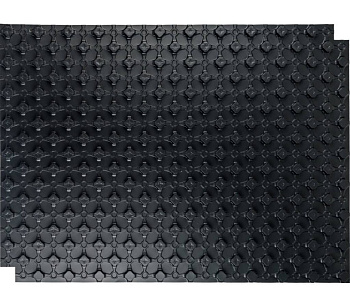 Плита для теплого пола с бобышками черный 1100х800х20 STOUT